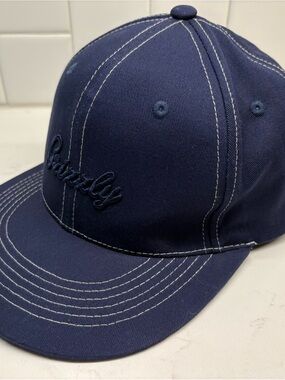 Grizzly Griptape Snapback Hat Navy Blue Skate Cap One Size